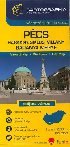 Exkluzív ajánlat Pécs várostérkép (1:20 000)