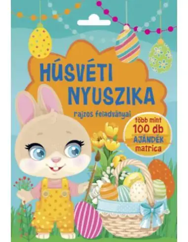 Húsvéti nyuszika rajzos feladványai - Több mint 100 db ajándék matrica Újdonság