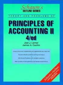 Schaum's Outline of Principles of Accounting II byLerner, Joel; Cashin, James; Legjobb ár