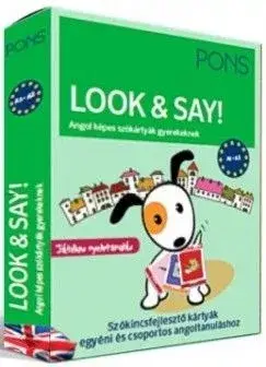 Utolsó esély PONS Look & Say - Angol képes szókártyák gyerekeknek - A1-A2