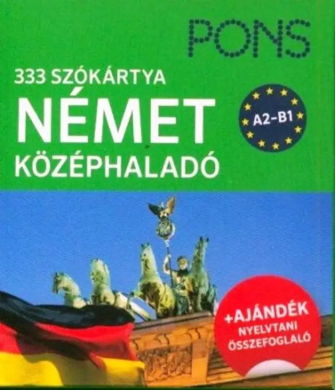 Szókártyák - 333 szó - német középhaladó A2-B1 Különleges ajánlat